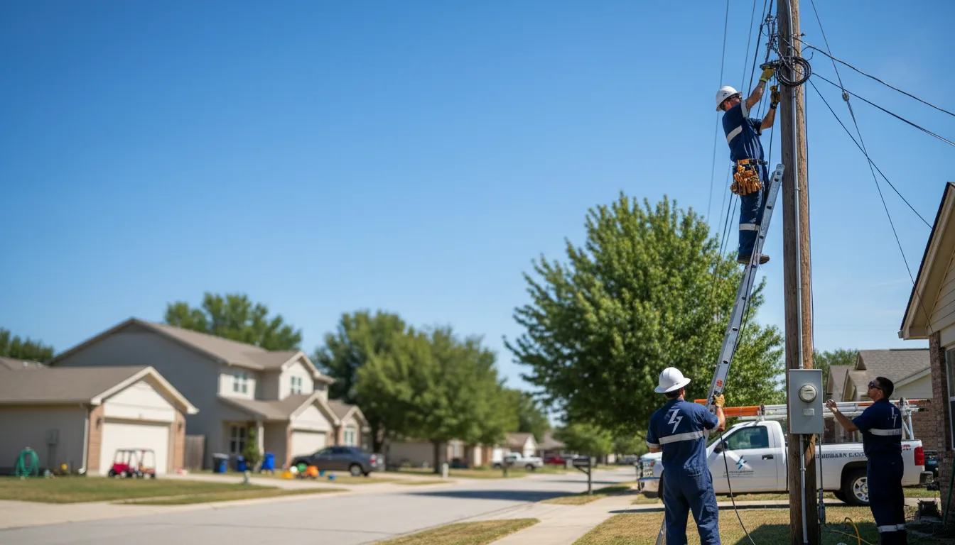 Residential electrician providing installation services in Moselle, MS